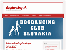 Tablet Screenshot of dogdancing.sk